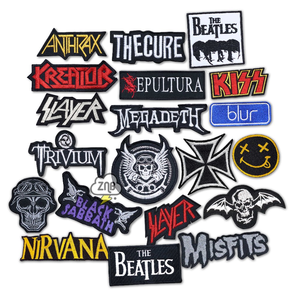 Patch bordir musik emblem band patch punk