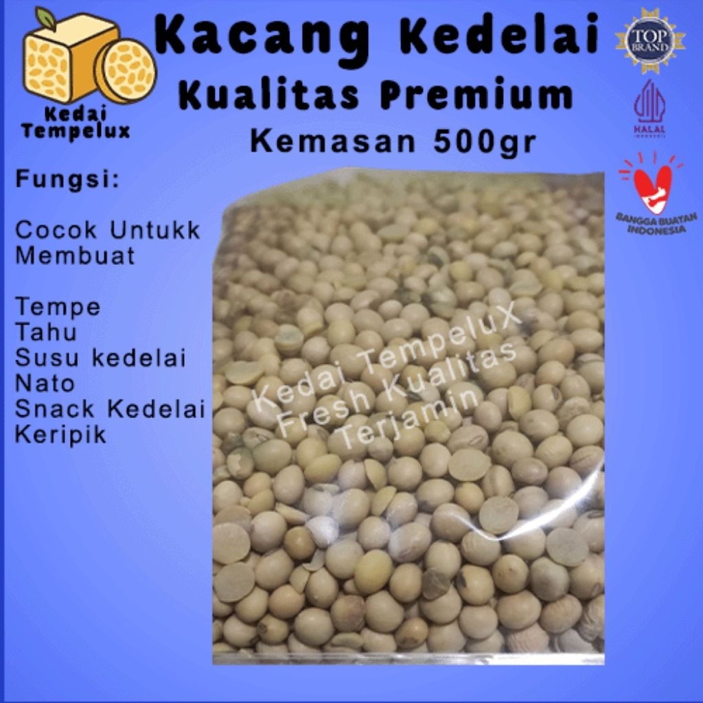 

Kacang Kedelai Kualitas Premium 500gr