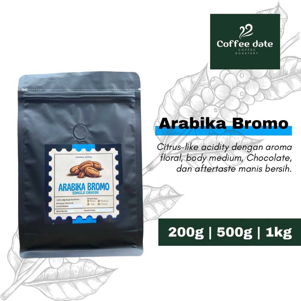 

Kopi Bubuk Murni Arabika Lereng Bromo | 100% Biji Kopi Pilihan | Aroma Floral, Chocolate, Fruity acidity Rendah
