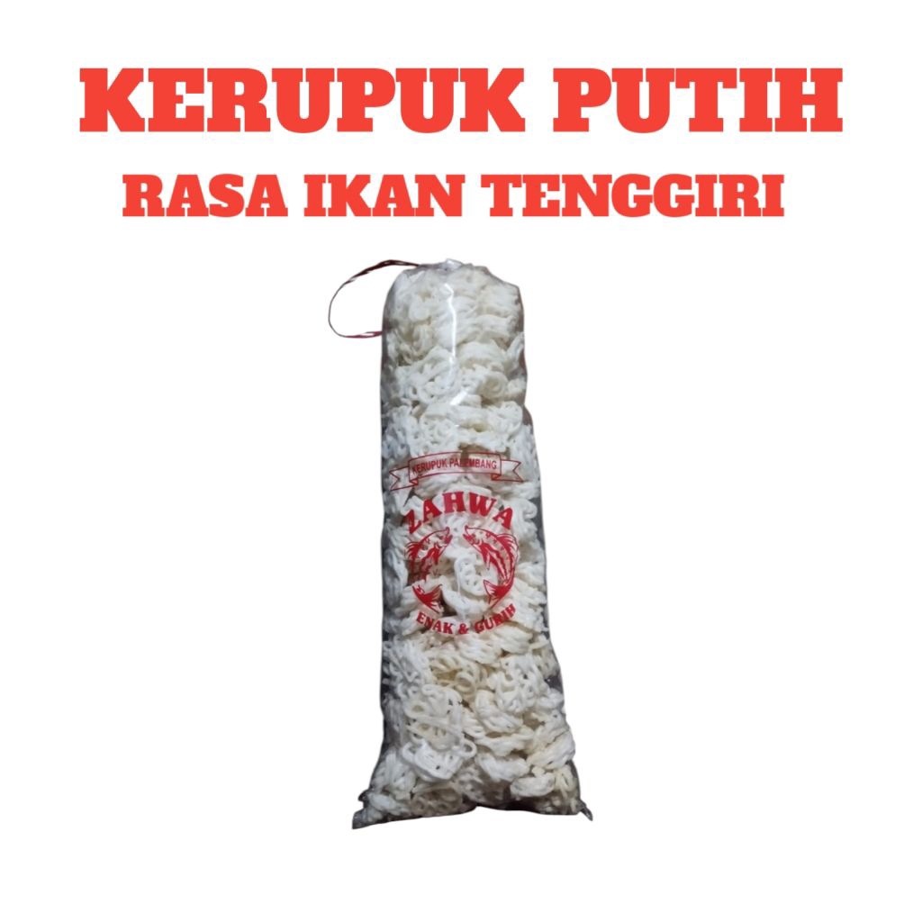 

Kerupuk putih Palembang Rasa ikan tenggiri 500g