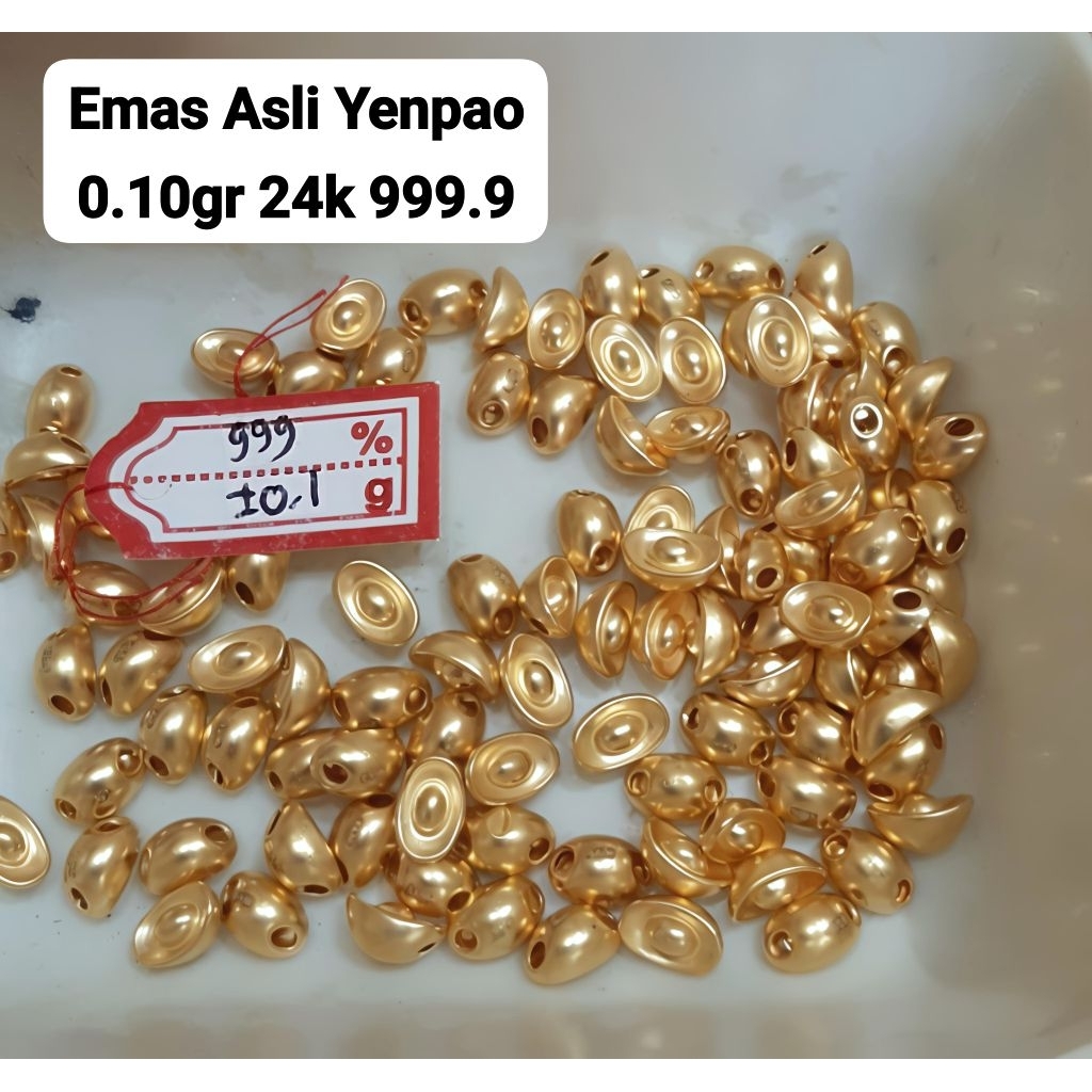 Charm Emas Asli Yenpao 24k Hongkong 999%