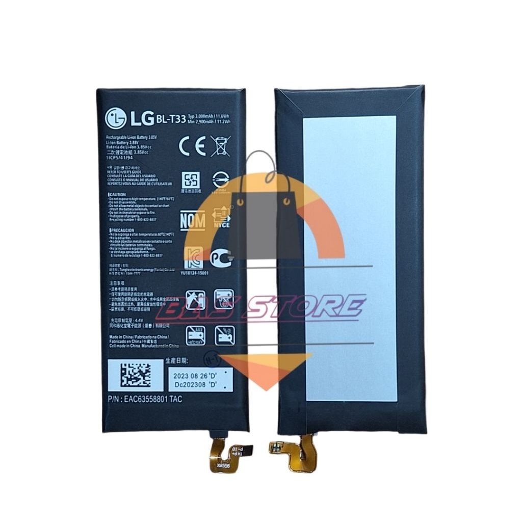 BATRE BATERAI LG Q6 / Q6+ BL-T33 BATTERY