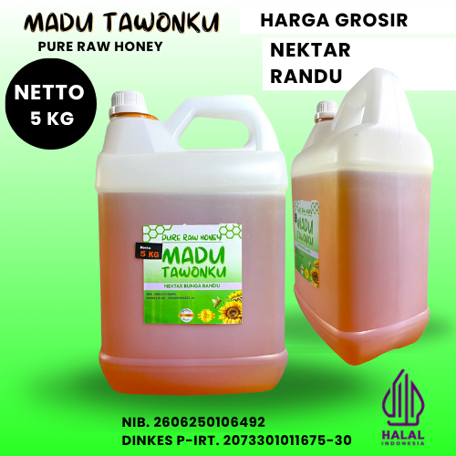 

Grosir Madu Murni 5 Kg Nektar Randu Super Langsung dari Petani Resmi Bersertifiakt P-IRT