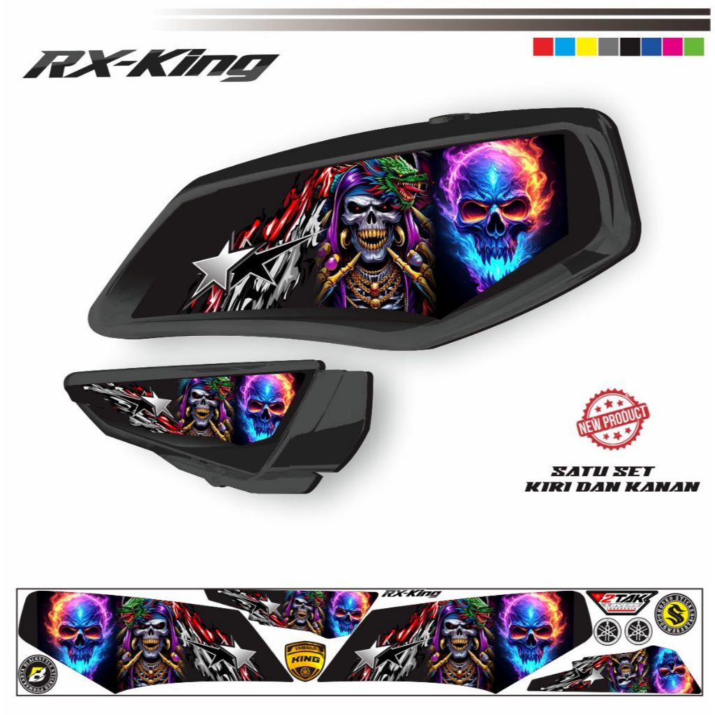 STIKER RX-KING BAHAN VINYL DECAL VARIASI STIKER RX KING