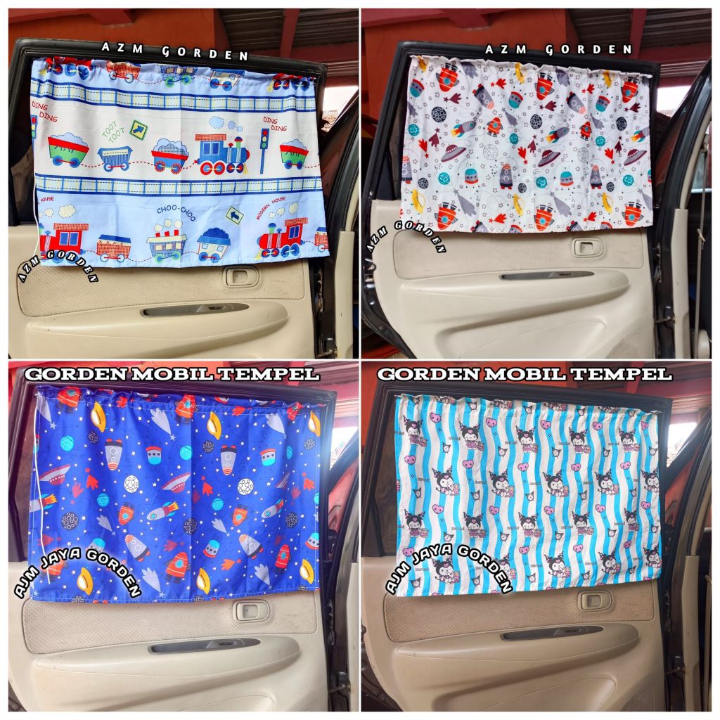 tirai Mobil / Gorden Mobil anak bayi / gorden pintu mobil / gorden mobil tempel / mobil Avanza Xenia