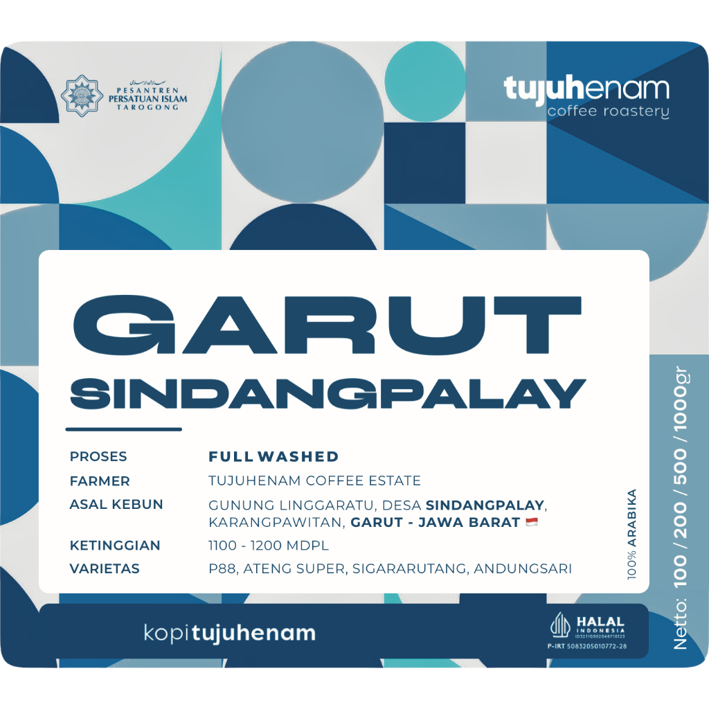 

FULL WASHED - Kopi Arabika Garut Sindangpalay | Roast Bean Kopi Bubuk | Kopi Tujuhenam Kopi 76