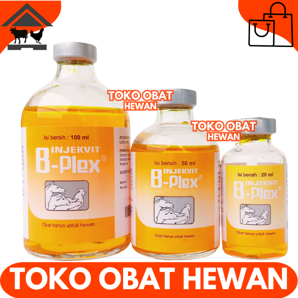 INJEKVIT B PLEX VITAMIN B KOMPLEK 20ML 50 ML & 100 ML MEDION Meningkatkan Produktifitas & Sistem Kek