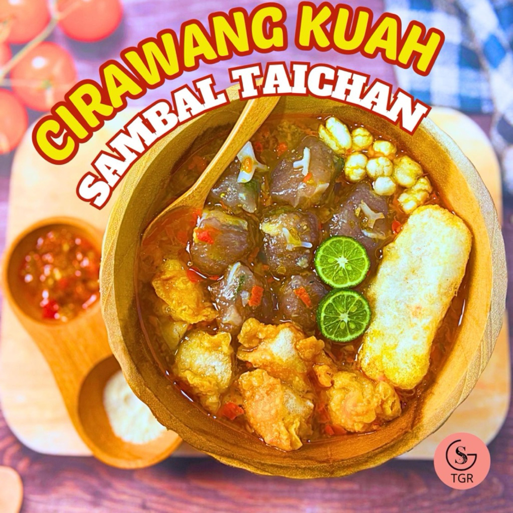 

1 BUNGKUS CIRAWANG KUAH SAMBAL TAICHAN KUAH SEGAR KALDU FOOD Bakso aci kuah Jajanan grosir gratis ongkir Rp.0 - GST