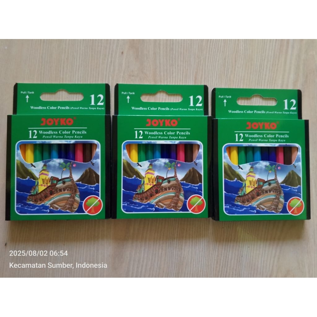 

promo ambyar pensil warna joyko isi 3 pak