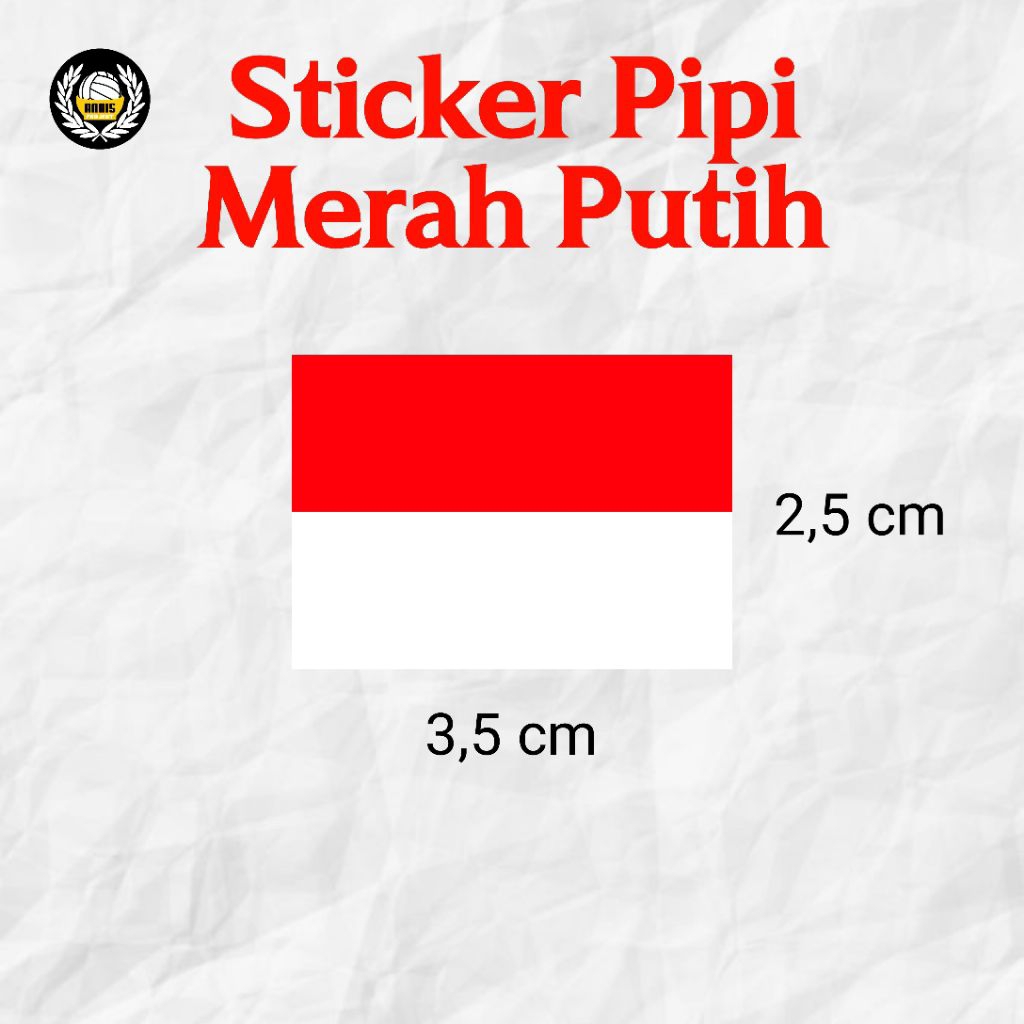 

Sticker Pipi bendera merah putih