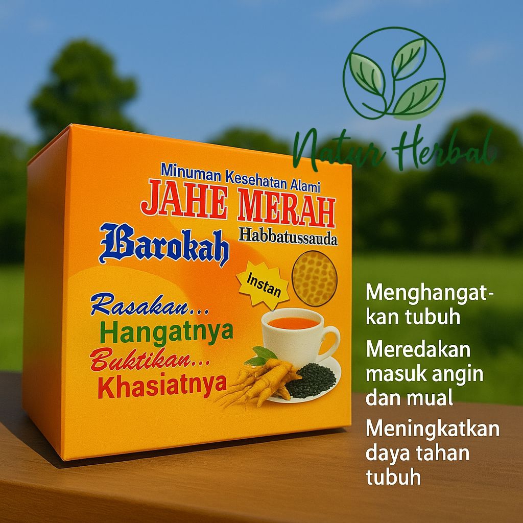 

Jahe Merah Habbatussauda Barokah Plus Ginseng & Madu - Minuman Herbal Instan 10 Sachet