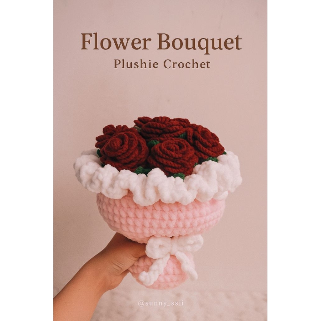 Flower Bouquet Plushie Crochet | Crochet | Handmade | Bouquet Crochet | Bouquet Flower