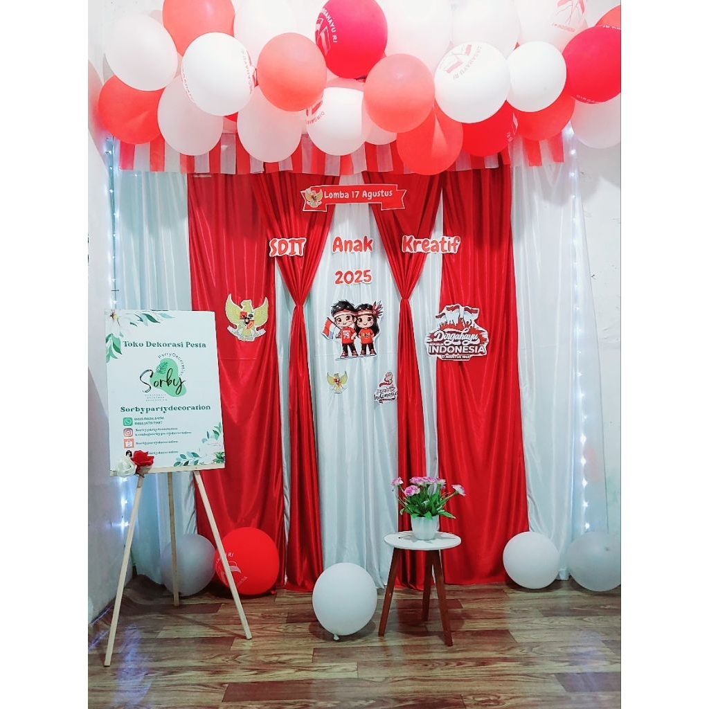 Dekorasi 17 Agustus Dirgahayu Indonesia