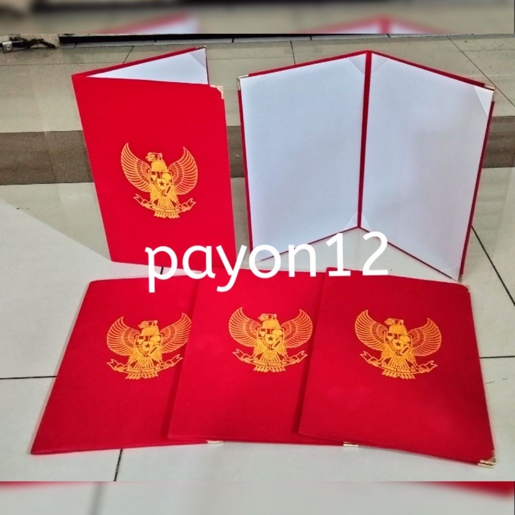 

map upacara custom isi 5,6,7,8 map teks,map bludru