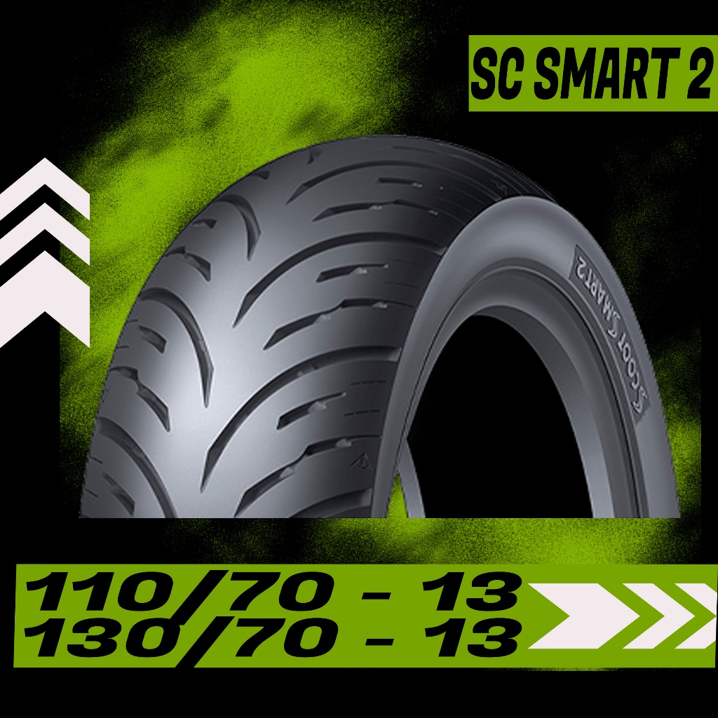 BAN LUAR DUNLOP SC SMART 2 RING 13 TUBELESS