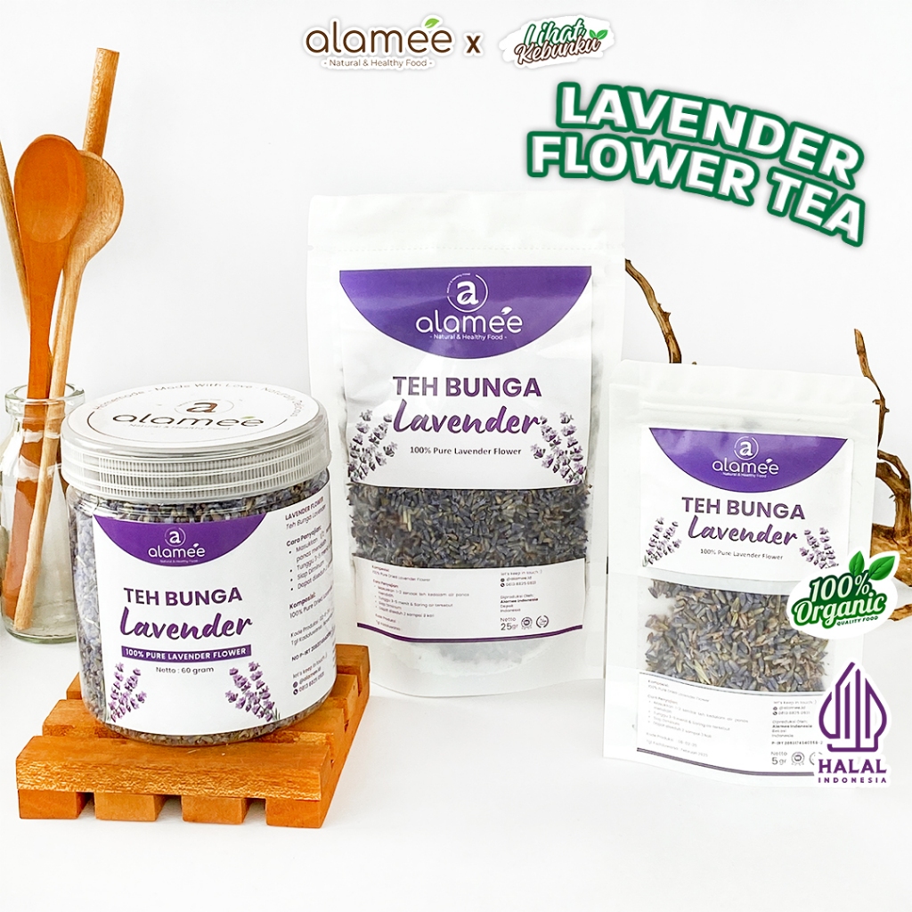 

ALAMEE Teh Bunga Lavender Tea Organik Kering Dried Flower LIHAT KEBUNKU