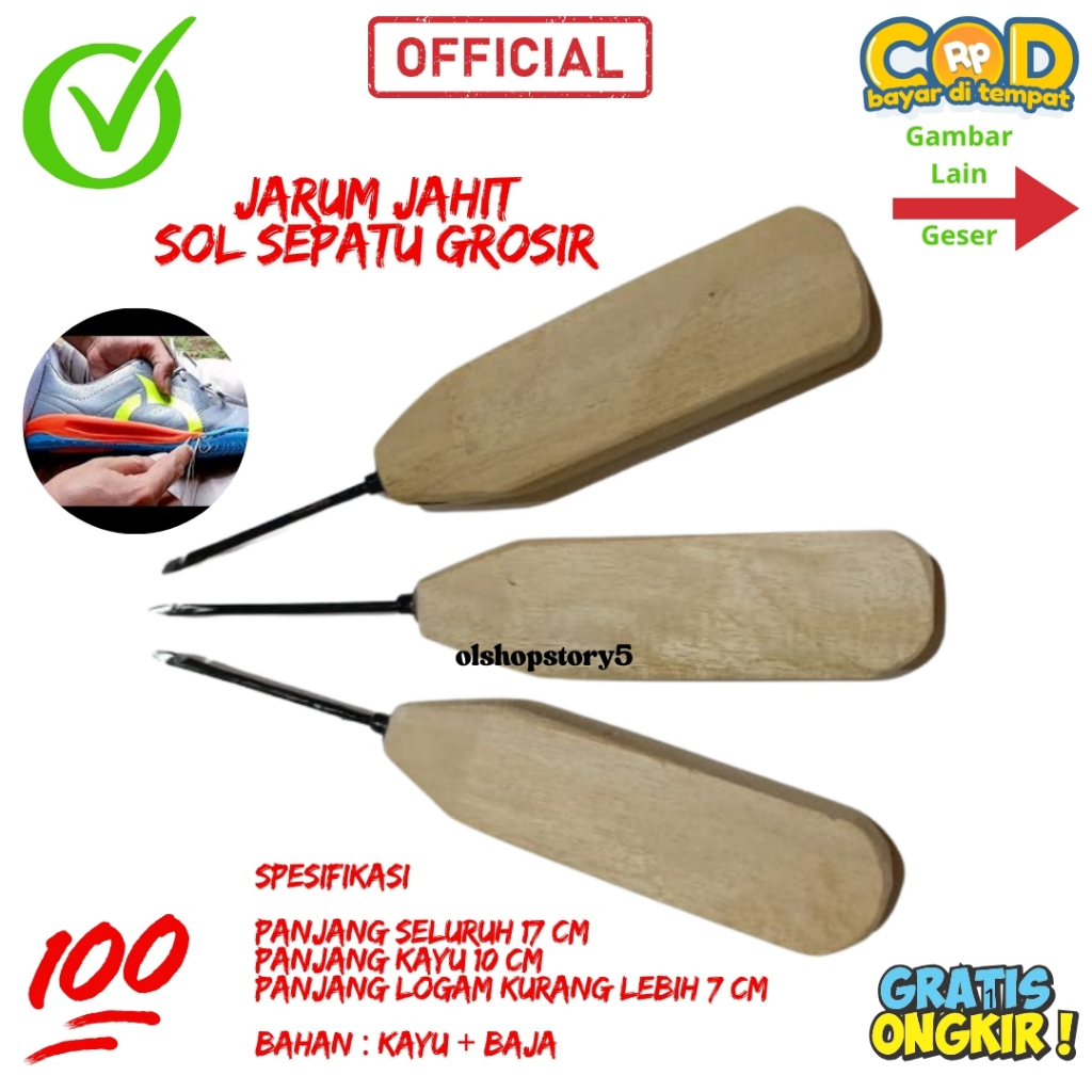 Jarum Jahit Sol Sepatu Grosir G