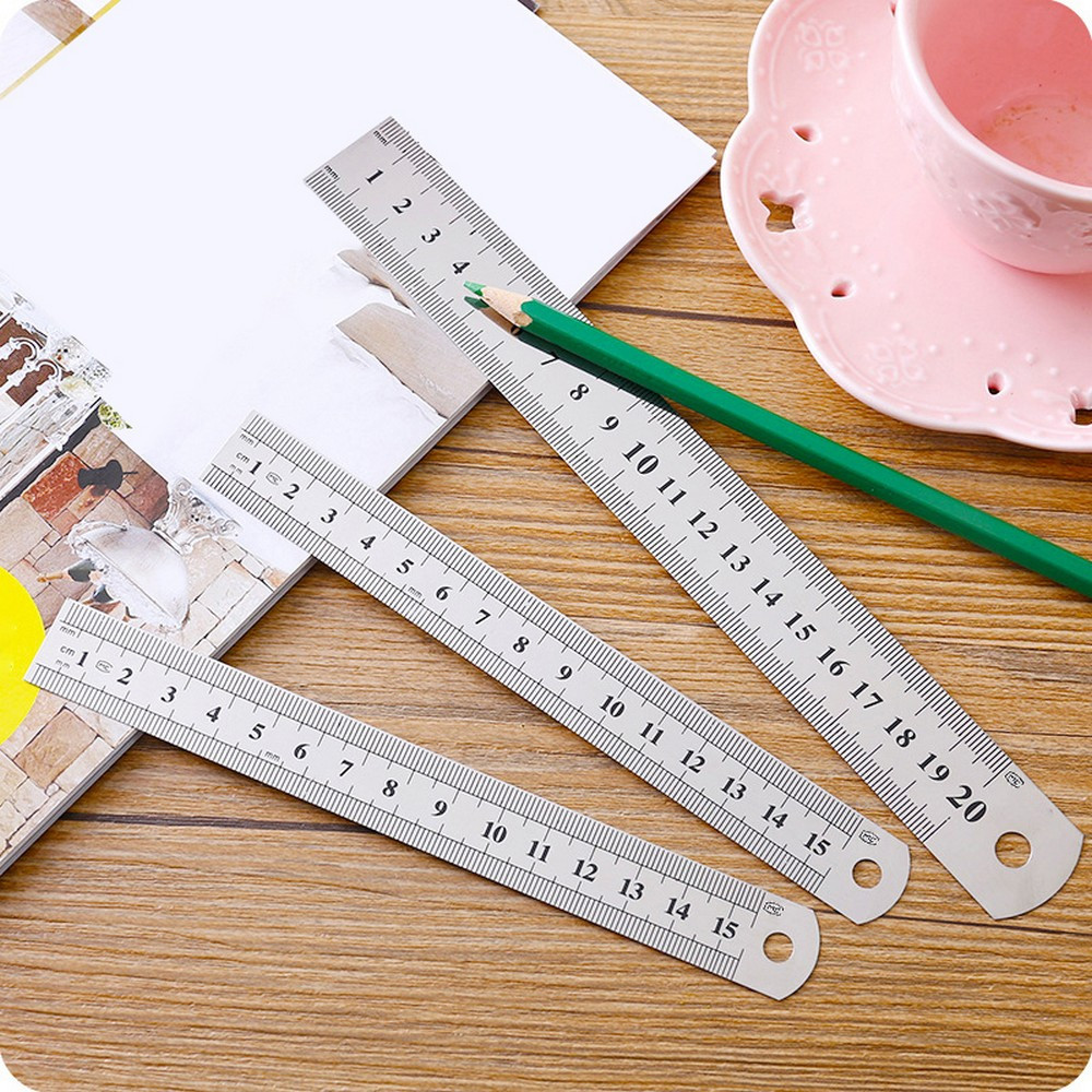 

EC Penggaris Besi Stainless Steel Ruler / Penggaris 15CM Serbaguna Perlengkapan Sekolah / Mistar Besi Alat Ukur Multifungsi Stockami A107
