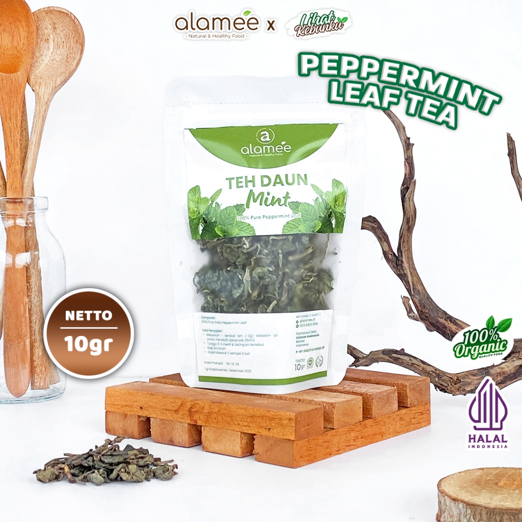 

ALAMEE Peppermint Tea Teh Daun Mint Organik Pappermint Papermint Kering Herbal 10gr LIHAT KEBUNKU