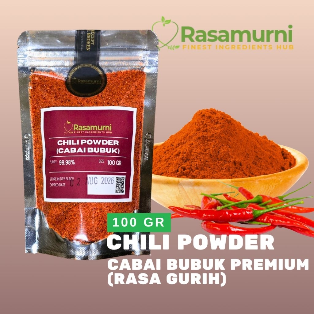 

PREMIUM CHILI POWDER (CABAI BUBUK - RASA GURIH) 100 GR