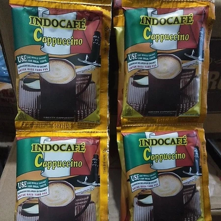 

INDOCAFE CAPPUCCINO ISI 10 SACHET@25GR-INDOCAFE CAPUCINO