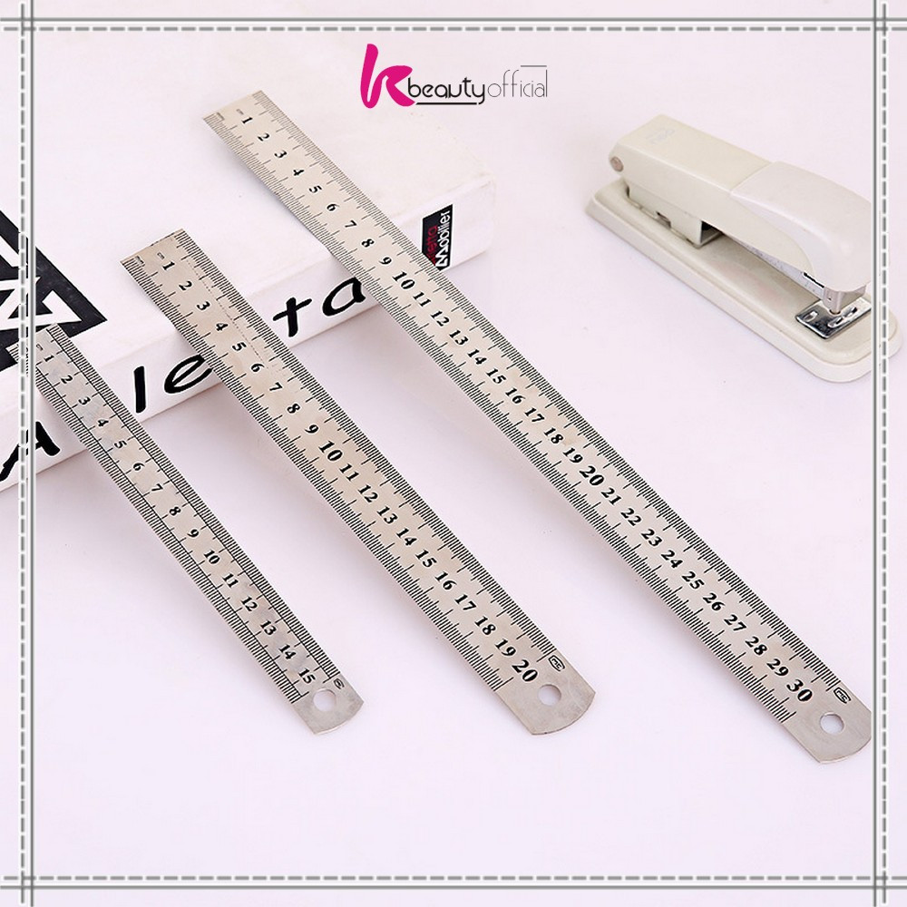 

EC KB-A107 Penggaris Besi Stainless Steel Ruler / Penggaris 15CM Serbaguna Perlengkapan Sekolah / Mistar Besi Alat Ukur Multifungsi
