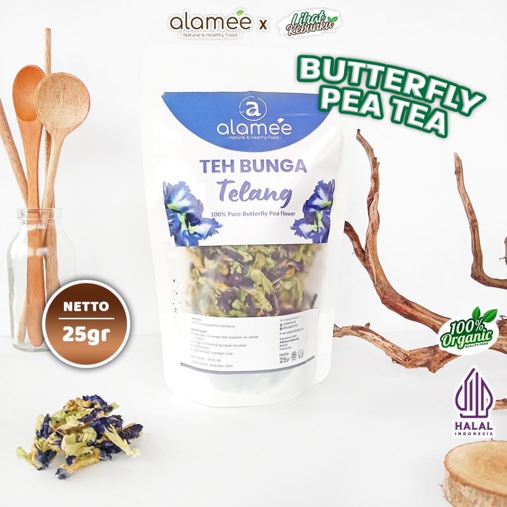 

ALAMEE Teh Telang Bunga Kering Butterfly Pea Tea Organik Herbal Dried Flower 25gr LIHAT KEBUNKU