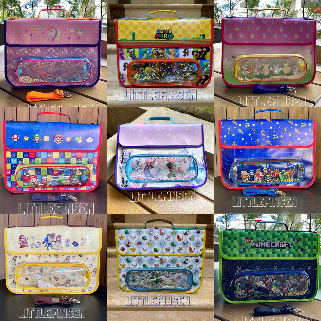 

Tas folder anak/tas les anak/folder map anak/ tas folder pokemon sonic unicorn mario sanrio