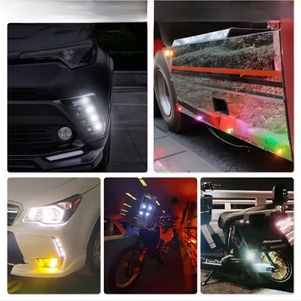 CUCI GUDANG MATA ELANG LAMPU EAGLE EYE KOLONG SEN MOTOR MOBIL BAUT 1 MATA LED SUPER TERANG SENJA