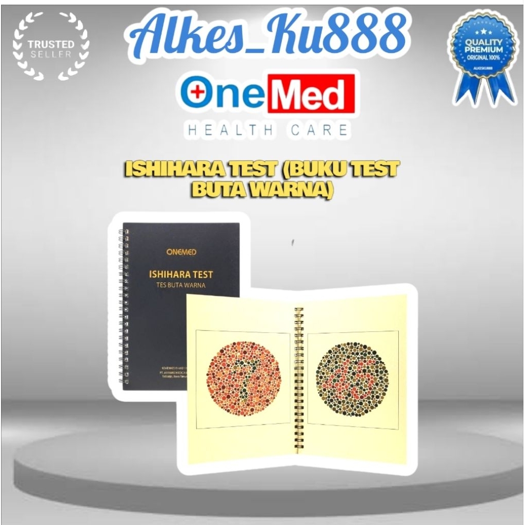 BUKU ISHIHARA 14 PLATE ONEMED/BUKU TEST BUTA WARNA ISHIHARA TES ONEMED
