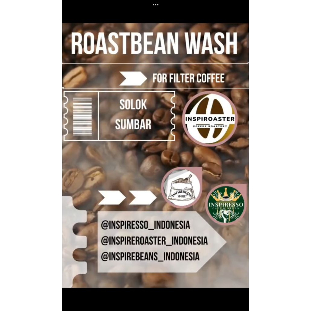 

ROAST BEAN WASHED – SOLOK | UNTUK FILTER BREW