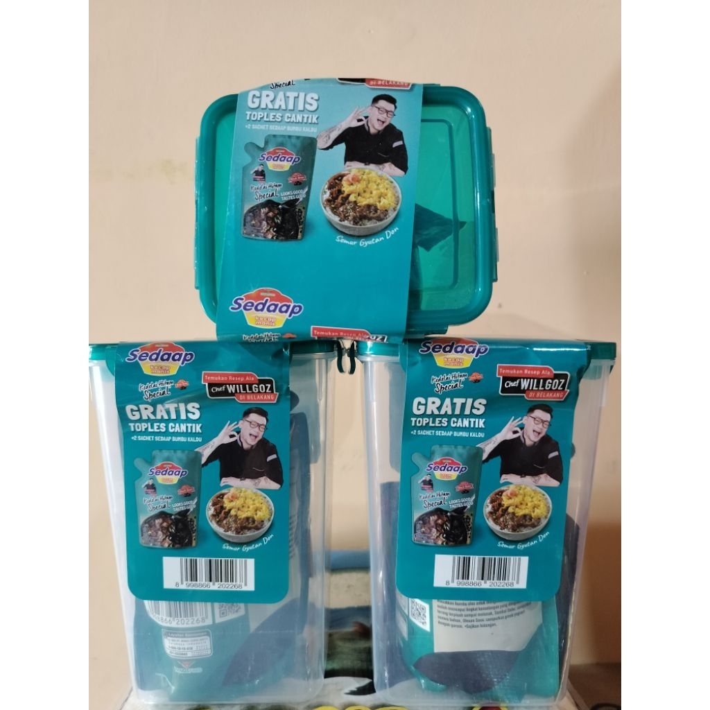 

Kecap Manis Sedaap Kedelai Hitam Special 725g ( Gratis Toples Cantik +2 Sachet Sedaap Bumbu Kaldu )