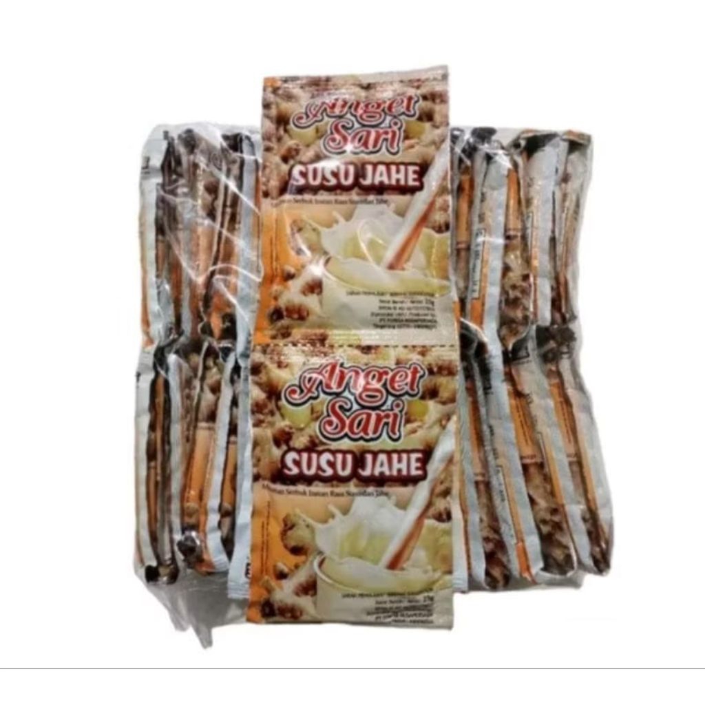 

Anget Sari susu Jahe 25g 1 renceng isi 10 pcs