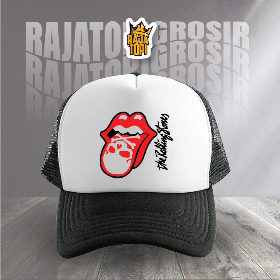 Topi Jaring Rolling Stones Premium Trucker Hat