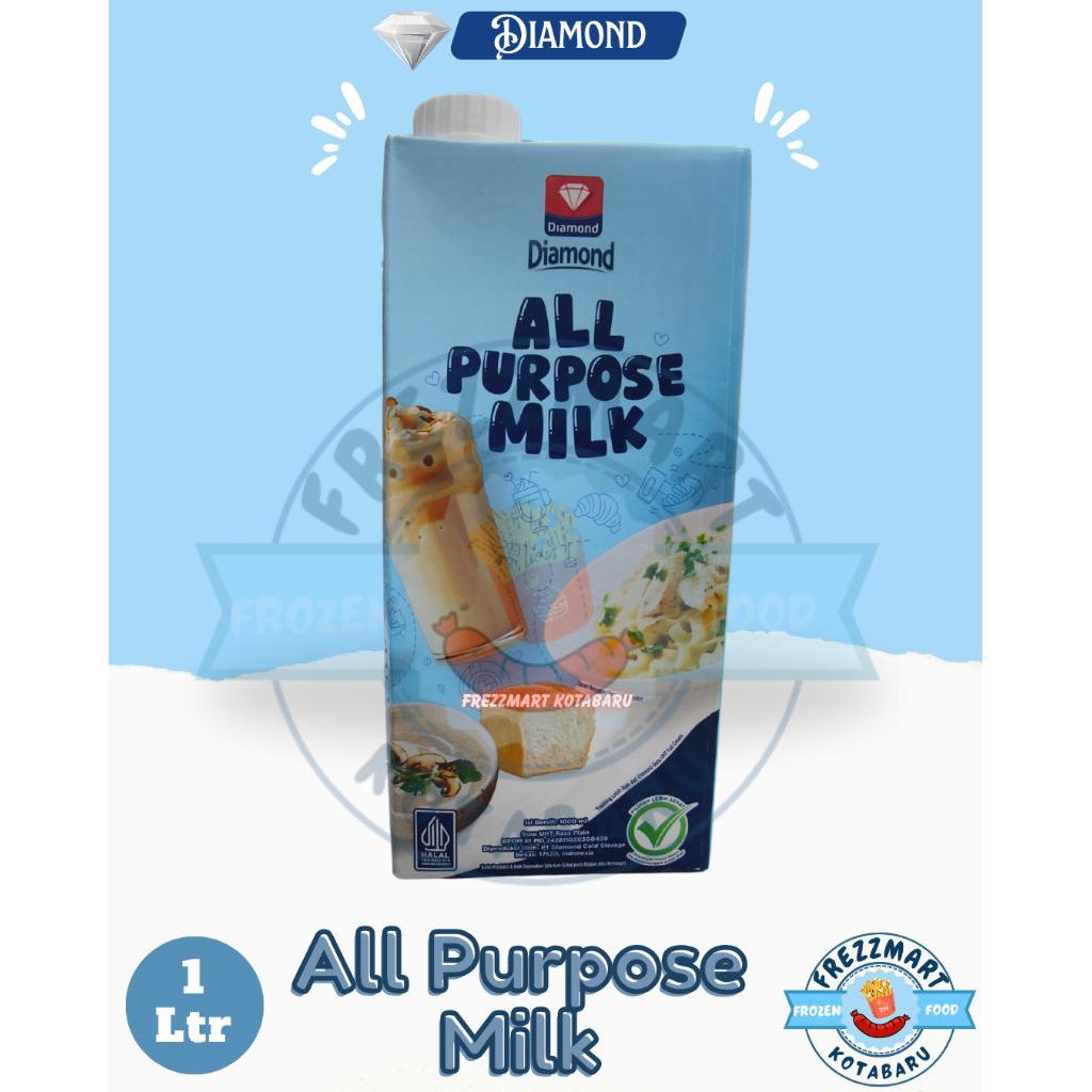 

Diamond All Purpose Milk 1 Liter UHT Frezzmart Kotabaru