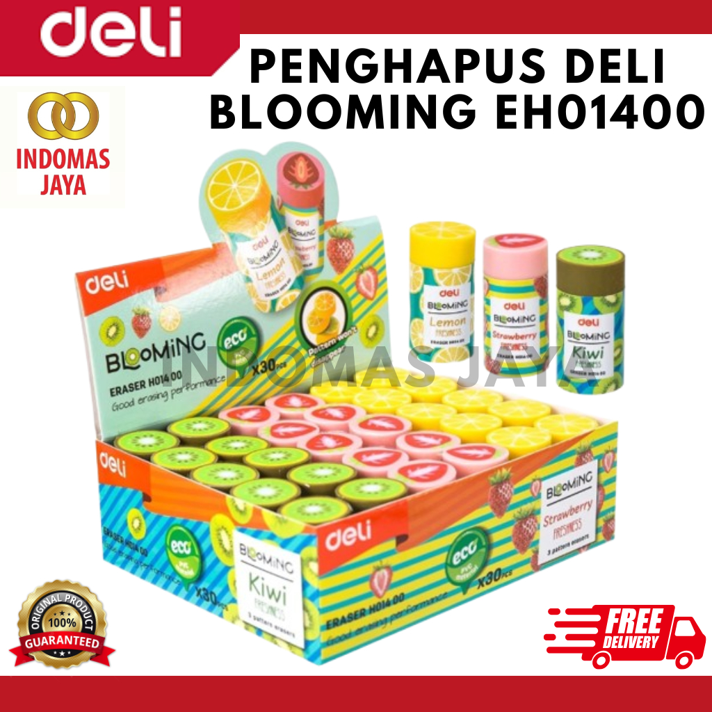 

Deli Penghapus Pensil Eco-PVC Kinerja menghapus yang baik Pilihan warna cerah EH01400 (HERGA PER PCS)