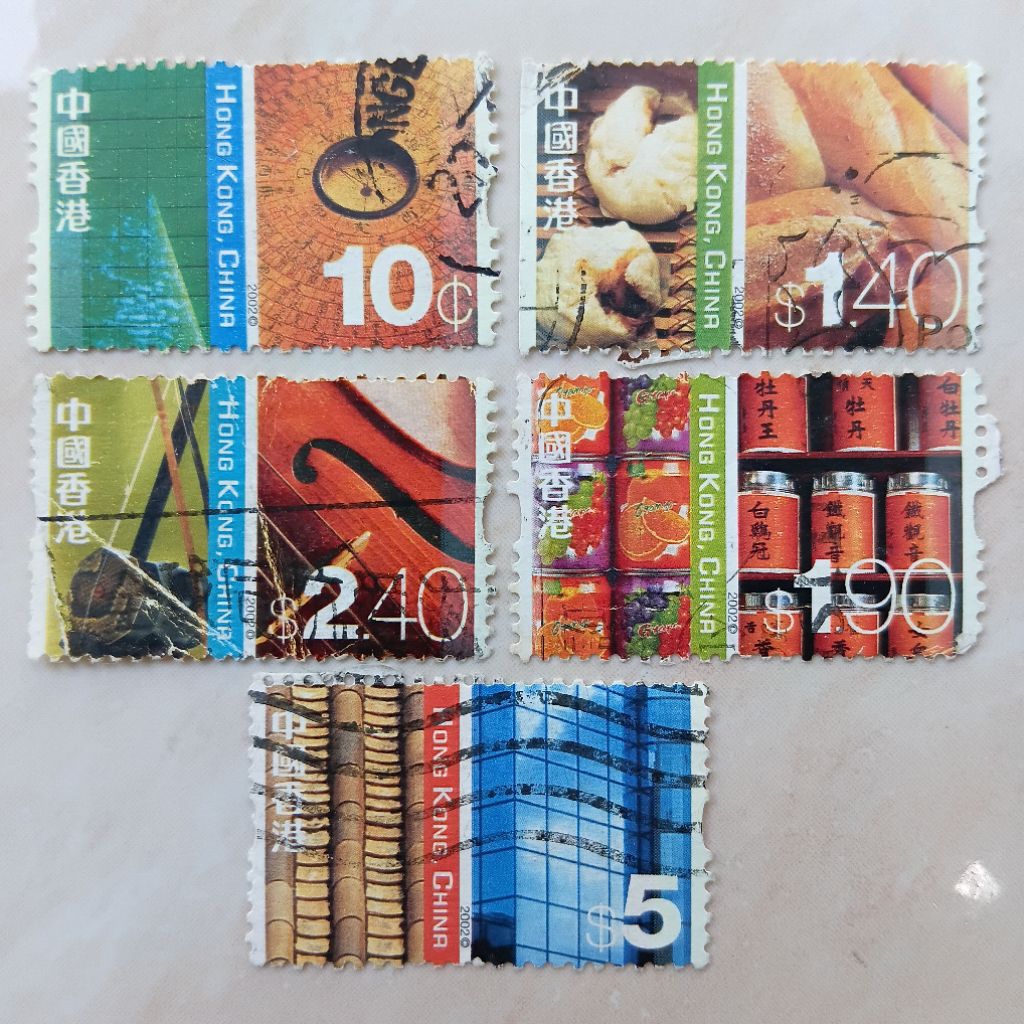 

Perangko Prangko Jadul Hongkong Seri Cultural Diversity 2002 5 Pcs - YN2668