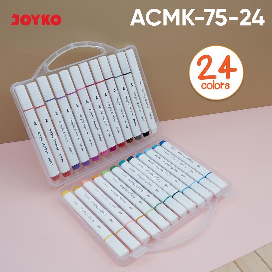 

Acrylic Marker Spidol Akrilik Joyko ACMK-75-24 24 Warna