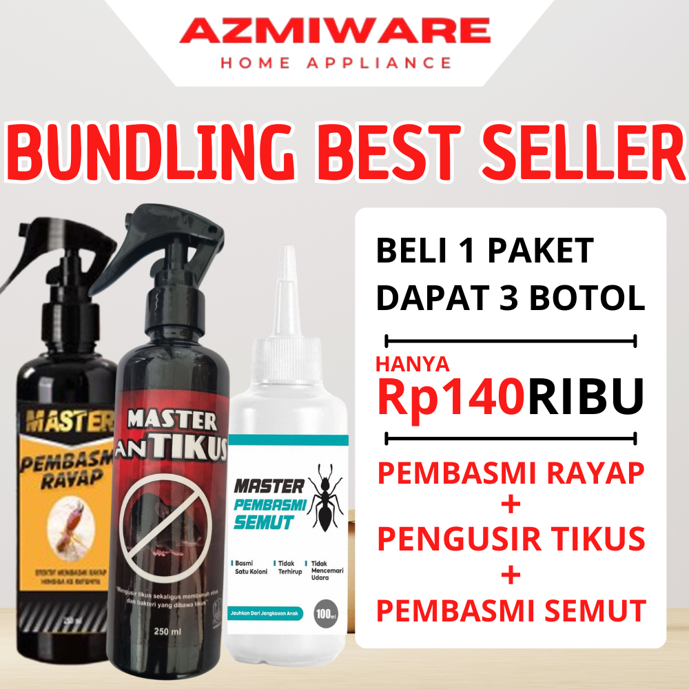 PAKET HEMAT Pembasmi Rayap + Pengusir Antikus + Pembasmi Semut