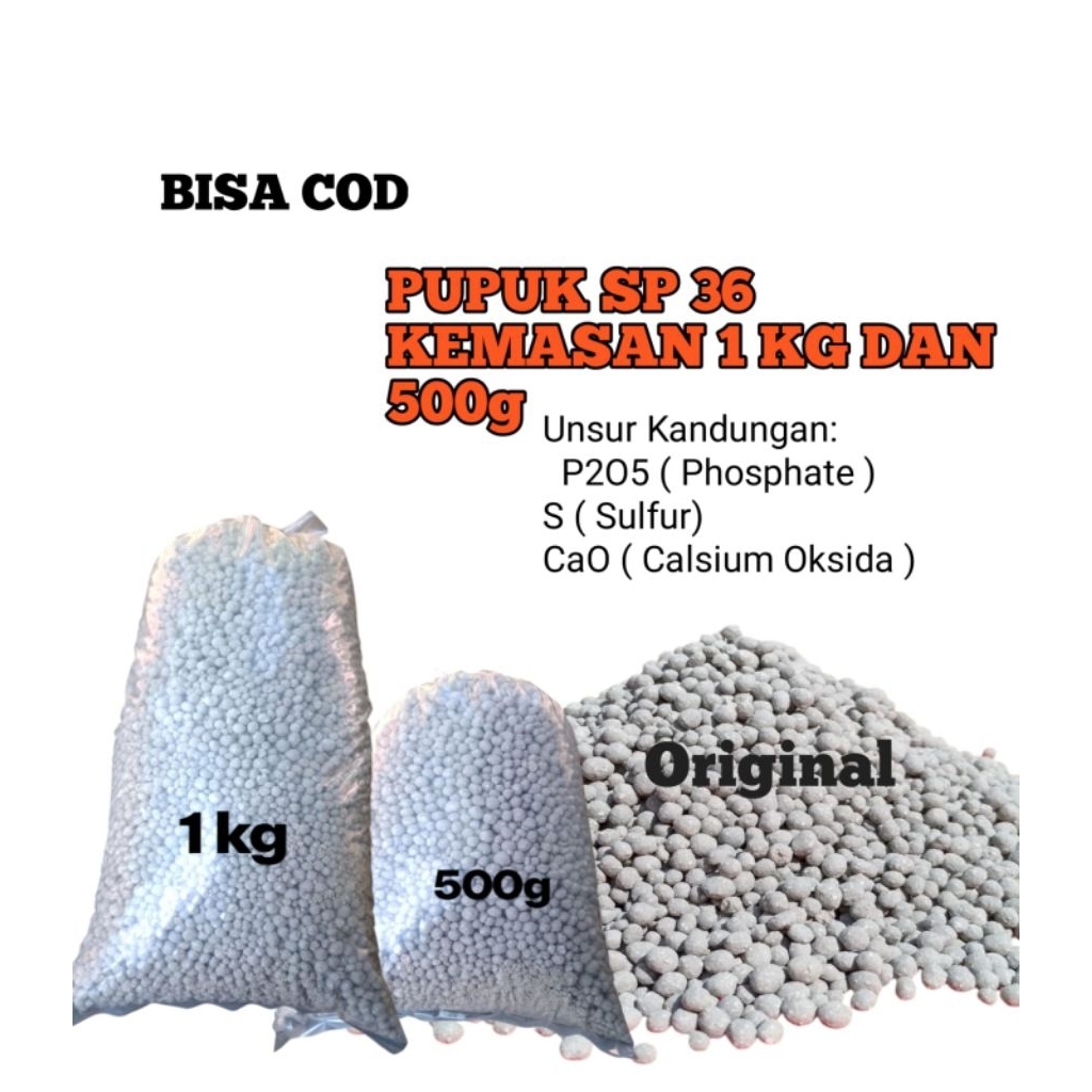Pupuk TSP SP36 Kemasan 1kg/Pupuk Original Penyubur Tanaman