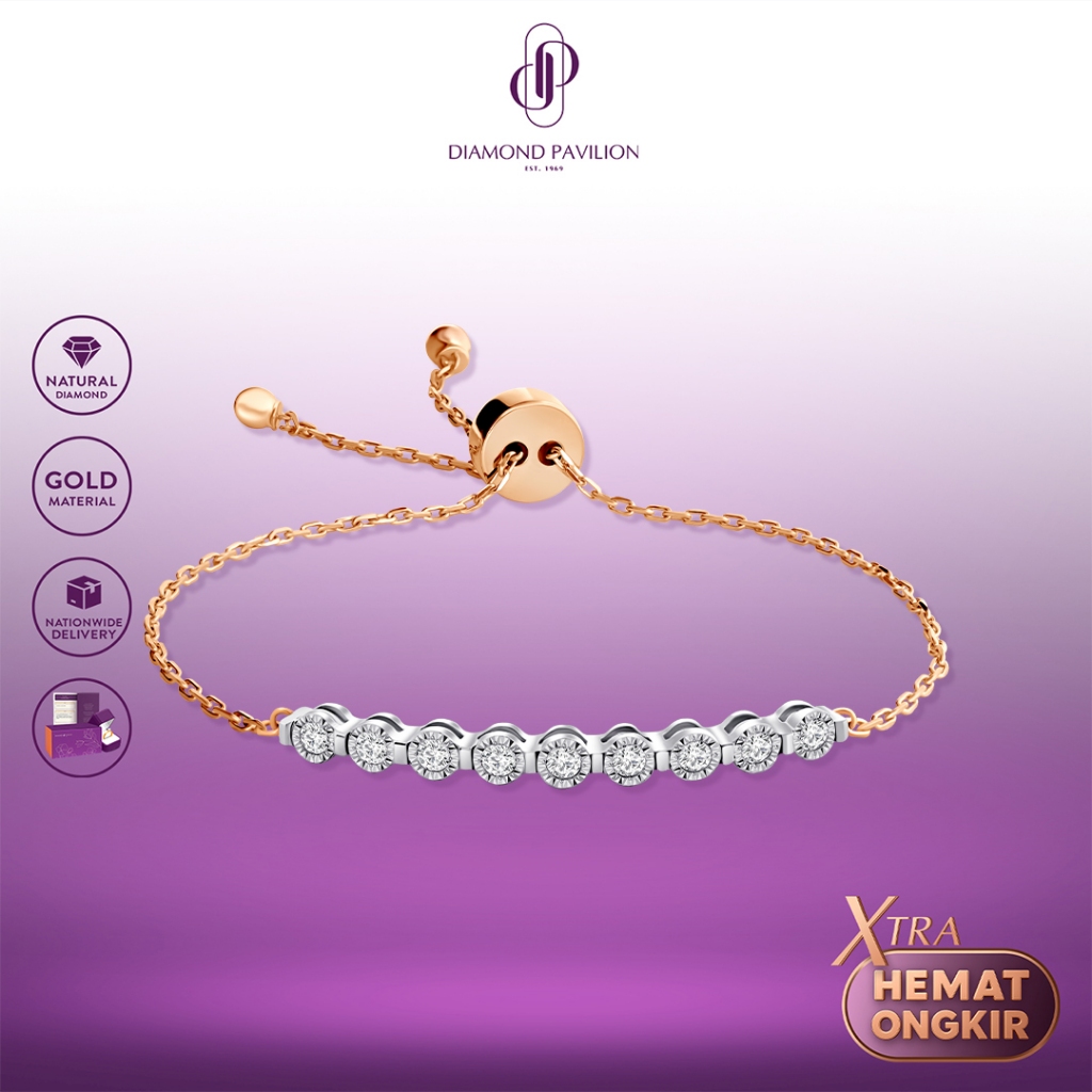 Diamond Pavilion Gelang Emas Batu Berlian Namara Bracelet