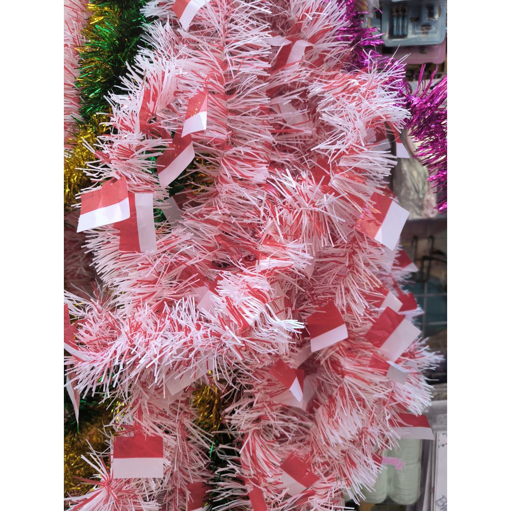 Slinger Kemerdekaan Merah Putih/Acc 17 Agustus 1 untai slinger sepanjang 200cm (2m)per untai