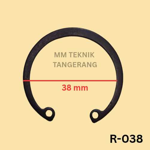 Snapring R38 H38 Snap ring Circlip Internal Retaining Tipe R H 38 Penahan bearing Sparepart R-38 H-3