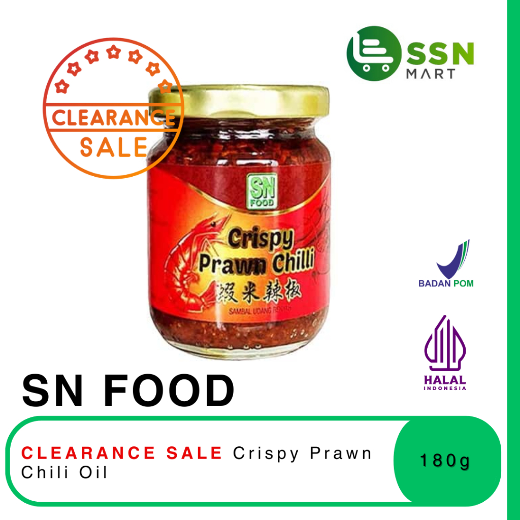 

CLEARANCE SALE SSNMart SN Food Crispy PRAWN Chili 180g