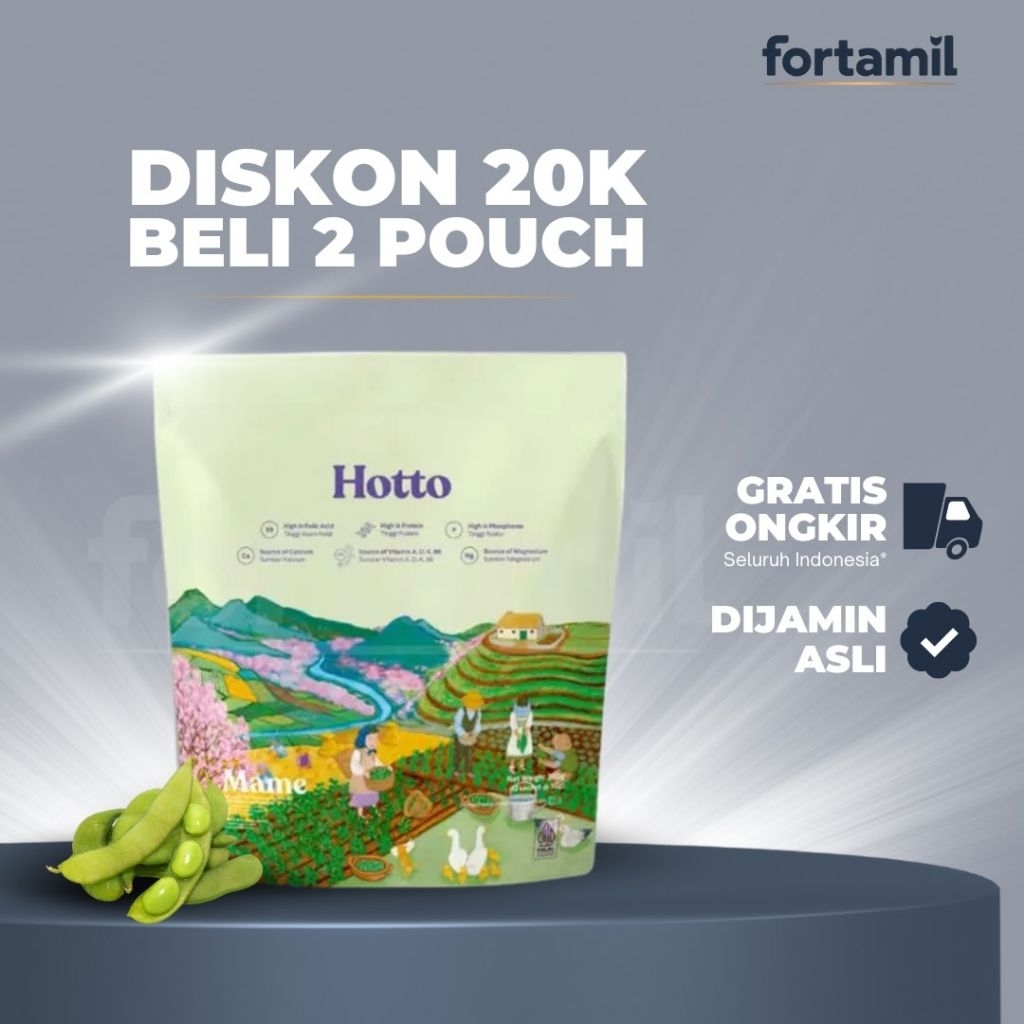 

Hotto Mame Pouch Official Store Multigrain with edamame 1 Pouch 12 Sct