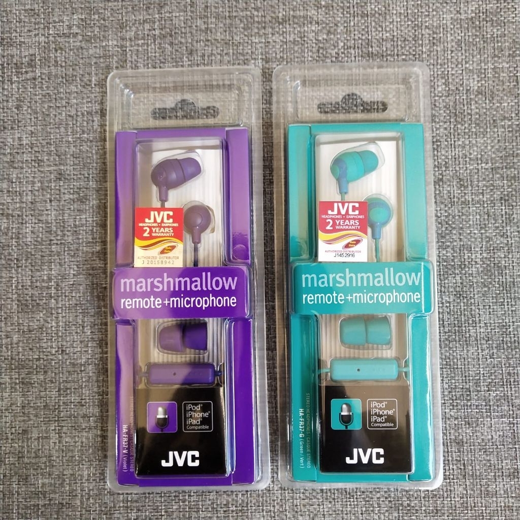 JVC HA-FR37 Marshmallow Earphone Original