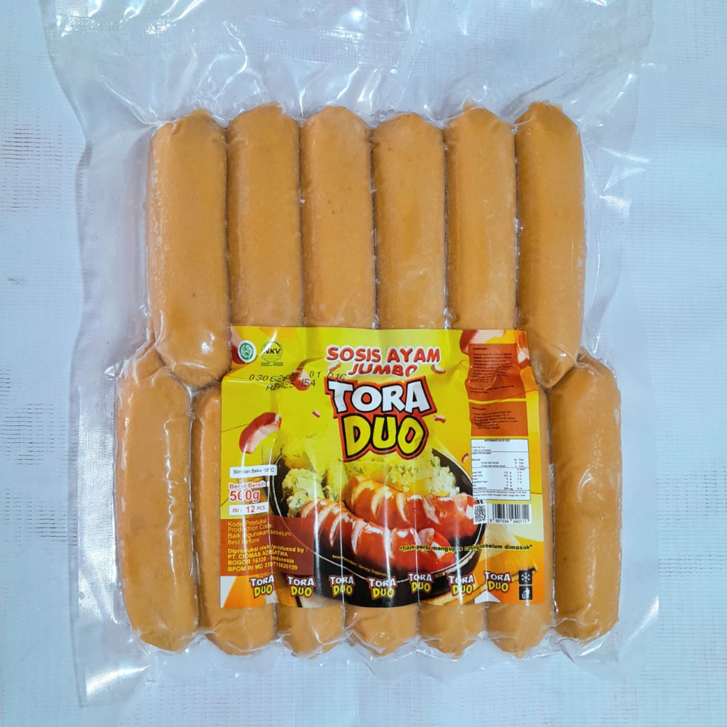 

TORA DUO sosis ayam jumbo 500gr 12s