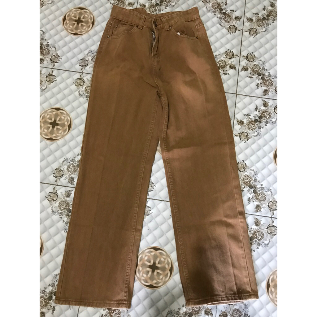 jeans coklat