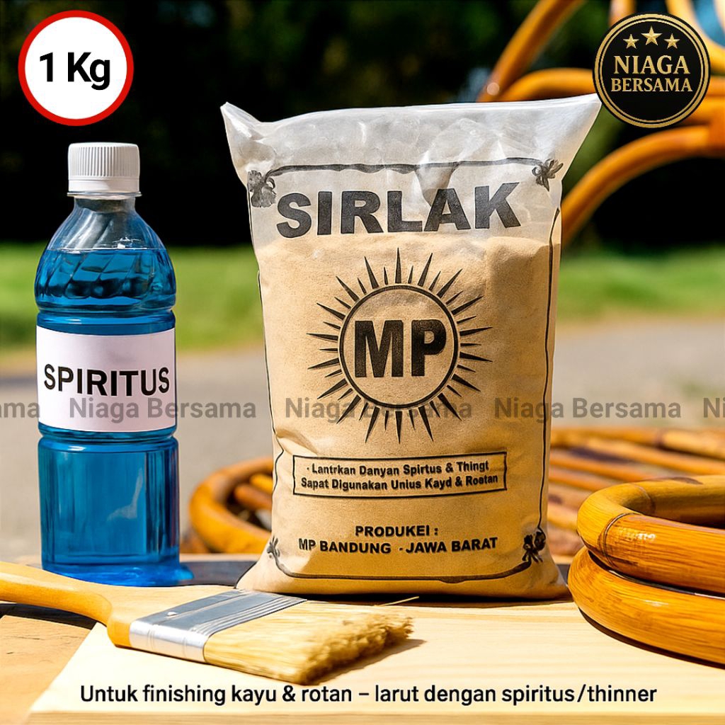 Sirlak Shellac Bubuk Pelitur 1 Kg Serlak Sandarlak