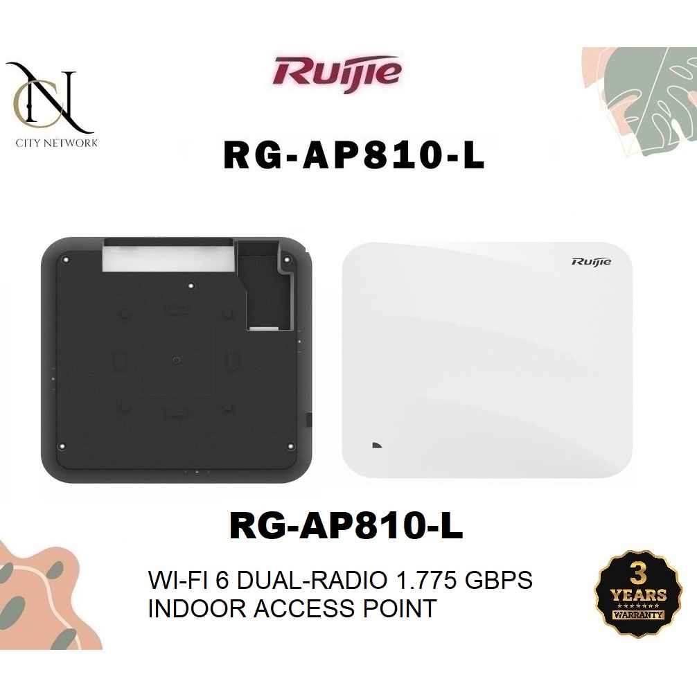 RG-AP810-L, Wi-Fi 6 Dual-Radio 1.775 Gbps Indoor Access Point